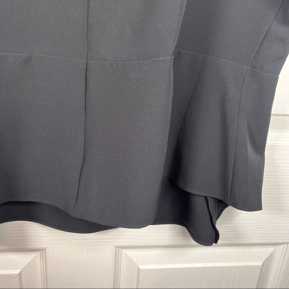 Lane Bryant Black Blouse Lace Vneck Front Sz 16 NWT - Picture 14 of 15